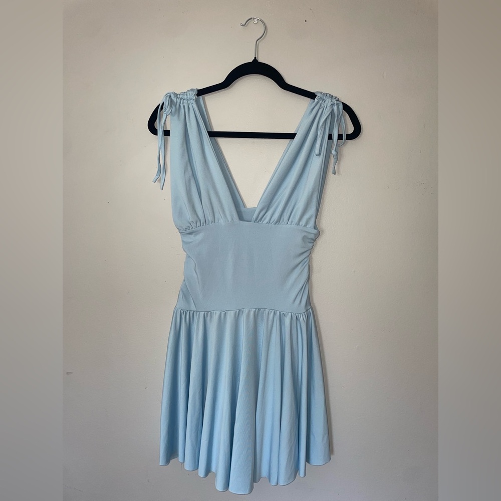 Tie-Shoulder Mini Dress